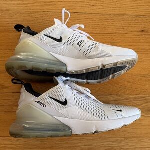 Nike Air Max 270 White and Black Sneakers